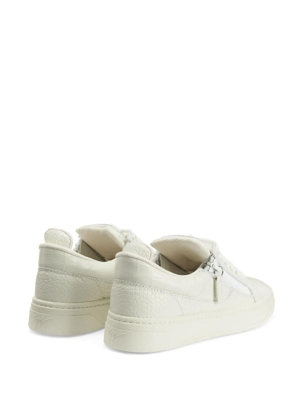 embossed crocodile-effect sneakers Product Image