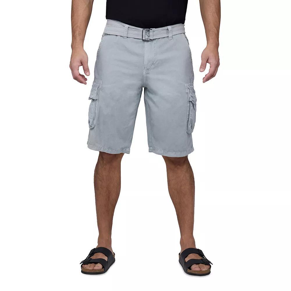 Big & Tall Xray Belted Double-Pocket Cargo Shorts, Men's, Size: 52, Grey Gray Product Image