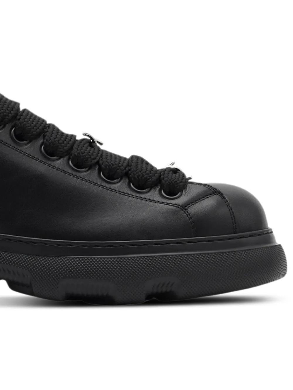 Ranger barbed-wire leather sneakers Product Image