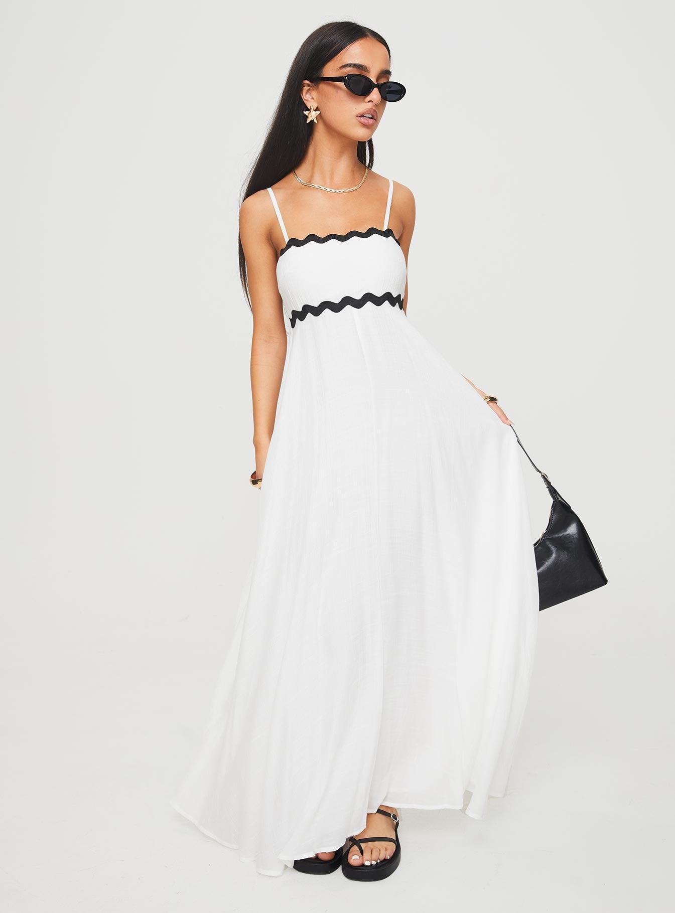 Croxetti Maxi Dress White Product Image