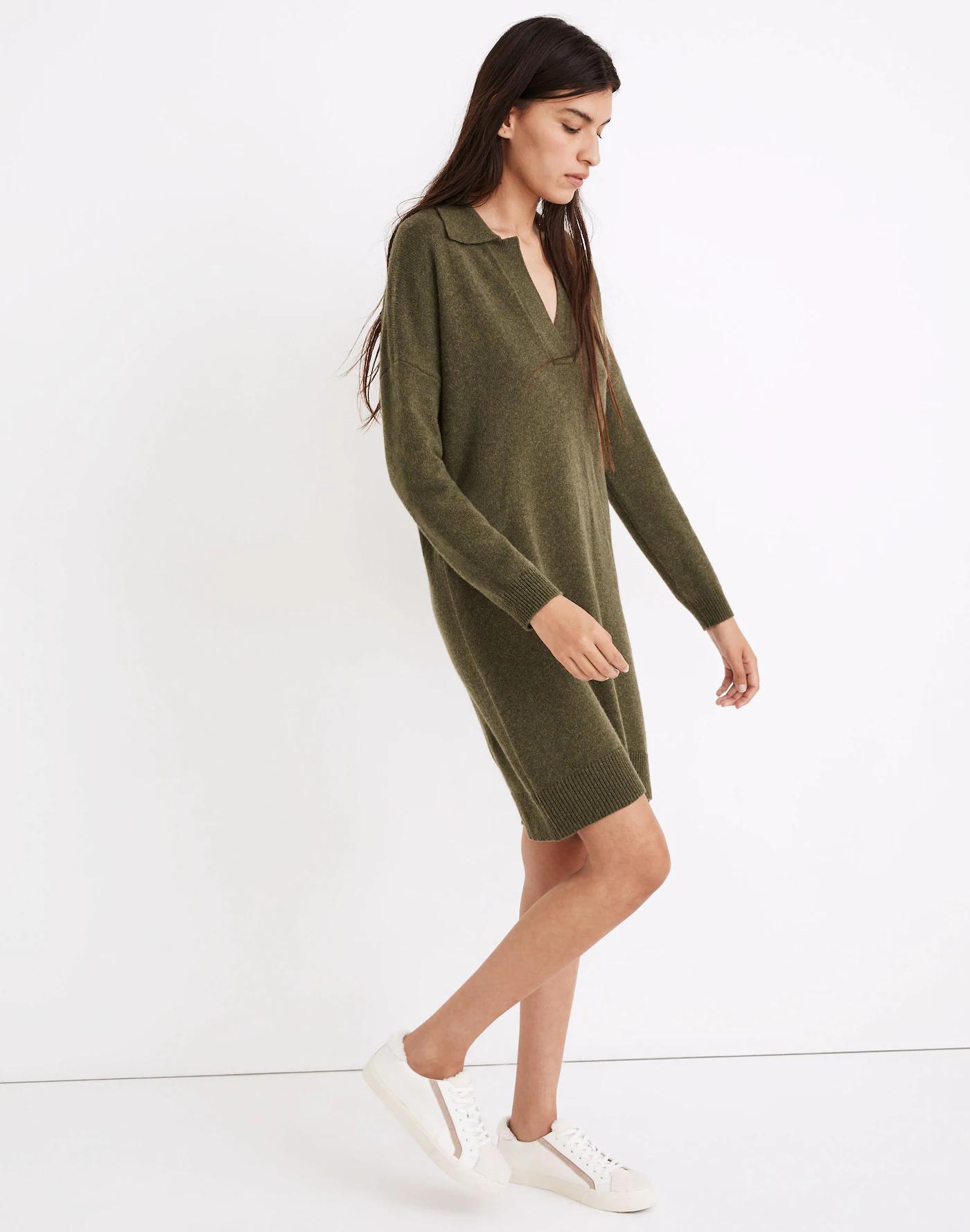 Polo Sweater Dress Product Image