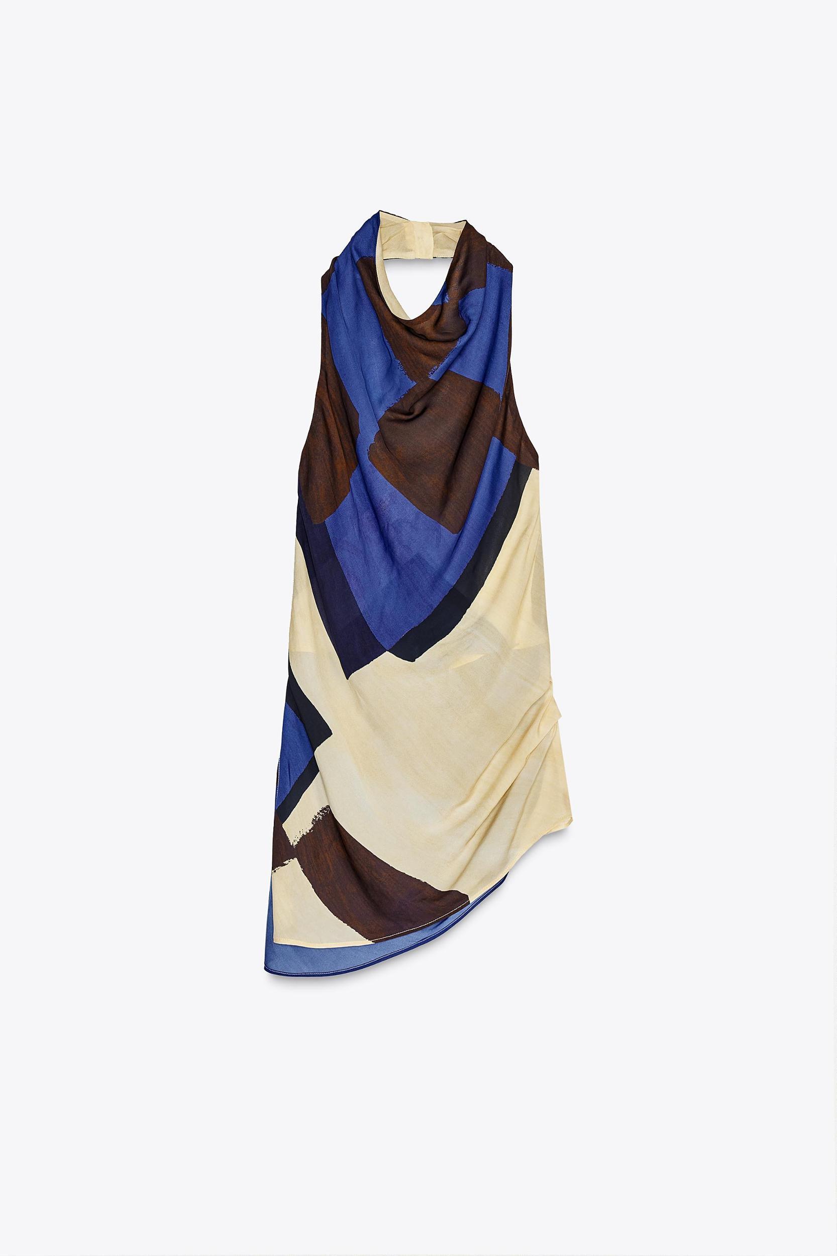 PRINTED HALTER TOP ZW COLLECTION Product Image