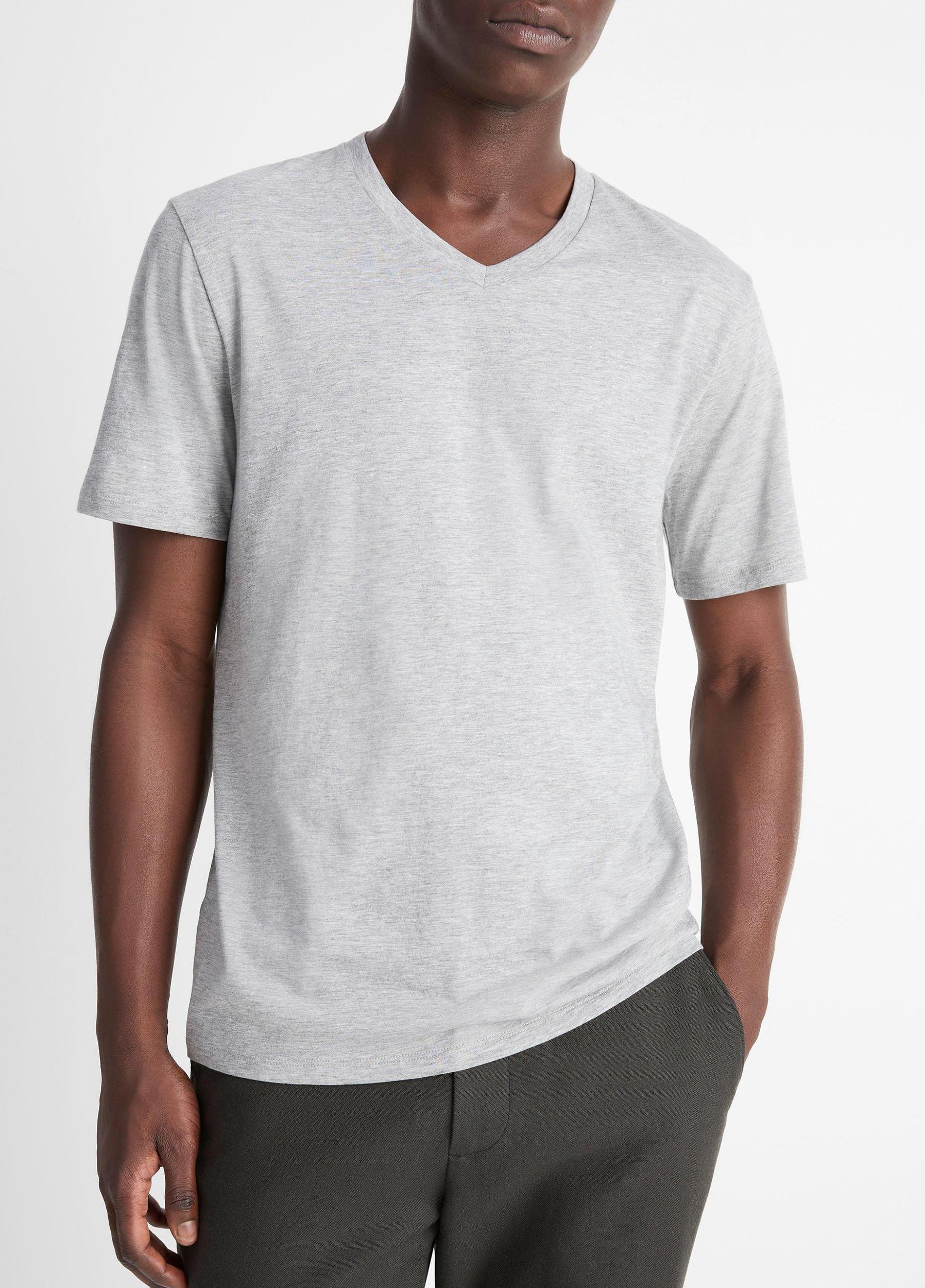 Mens Pima Cotton V-Neck T-Shirt Vince Product Image