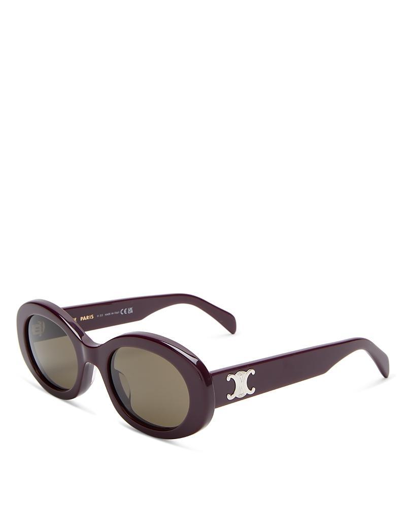 Womens 53MM Crystal-Embellished Round Sunglasses Product Image