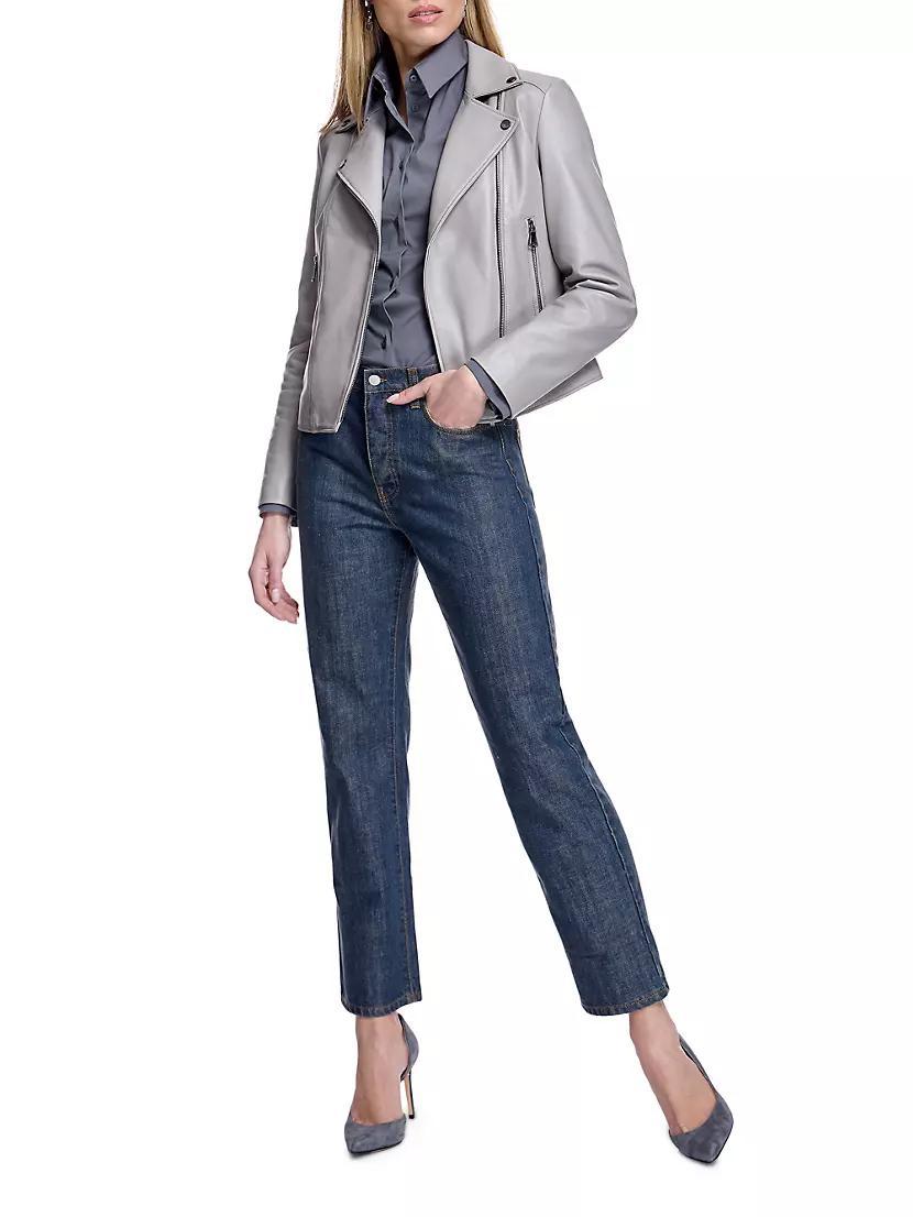 Leather Moto Jacket Product Image
