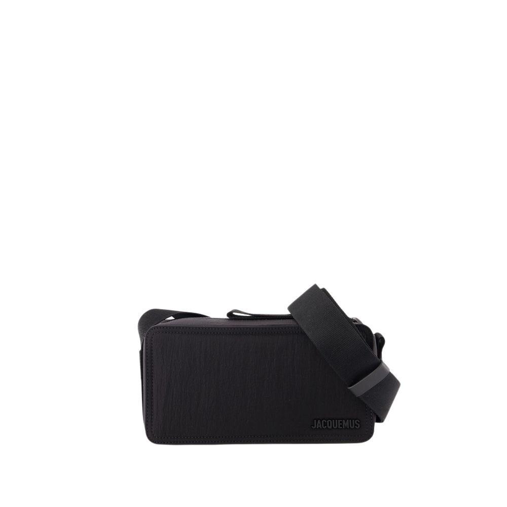 JACQUEMUS Le Cuerda Horizontal Crossbody - Cotton - Black Product Image