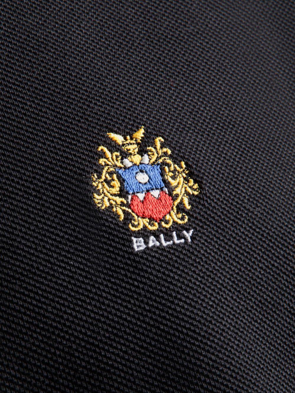 logo-patch organic cotton polo shirt Product Image