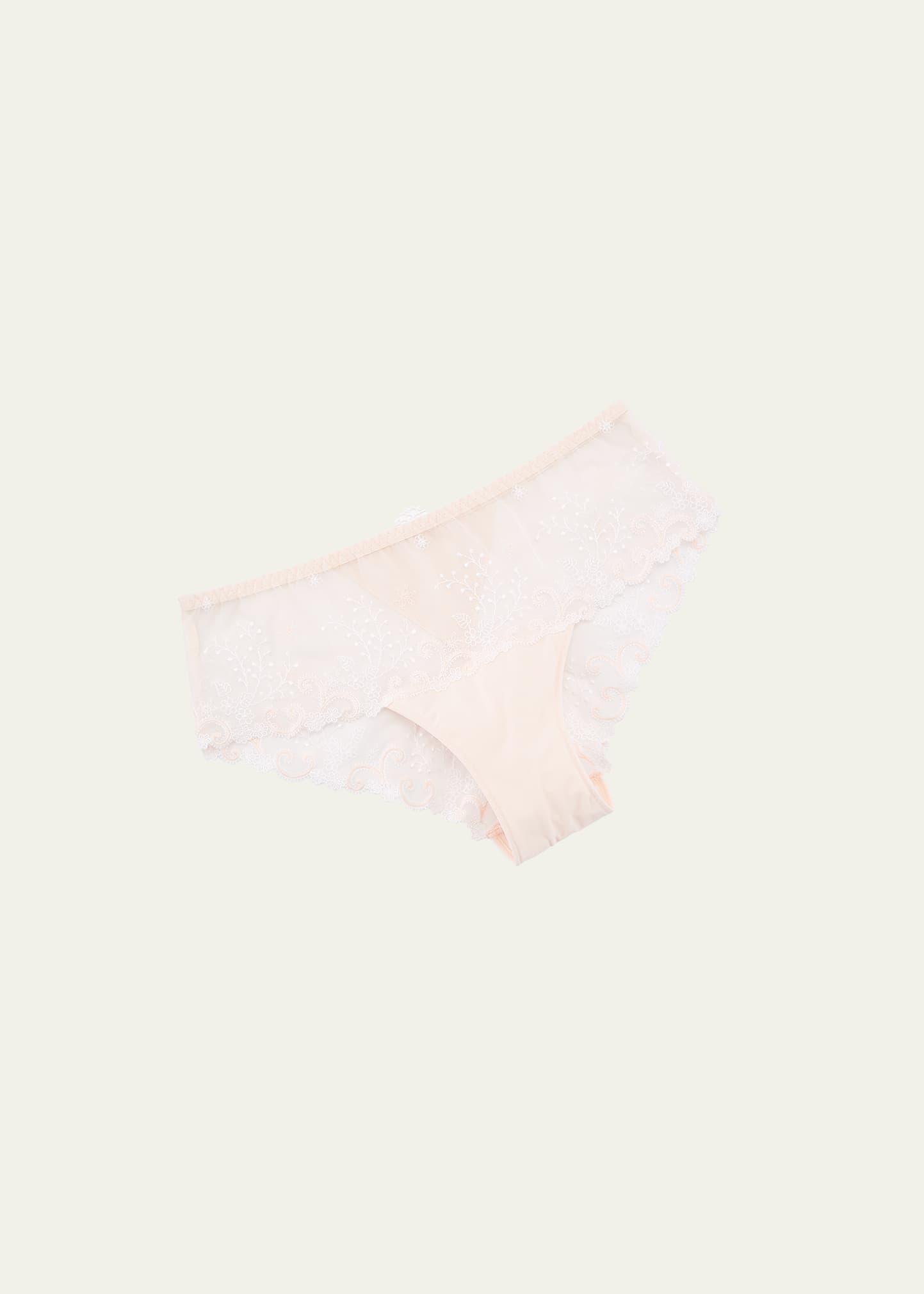 Delice Floral-Embroidered Boyshorts Product Image