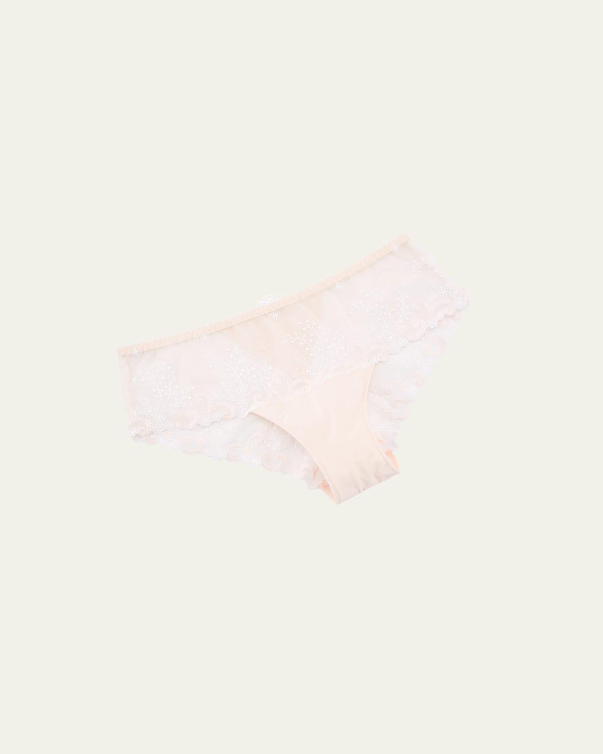 Delice Floral-Embroidered Boyshorts Product Image