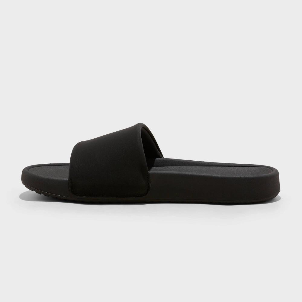 Womens Makenna Slide Sandals - All In Motion Black 7: Slip On, Open Toe, EVA Insole, Treaded Outsole, Medium Width Product Image