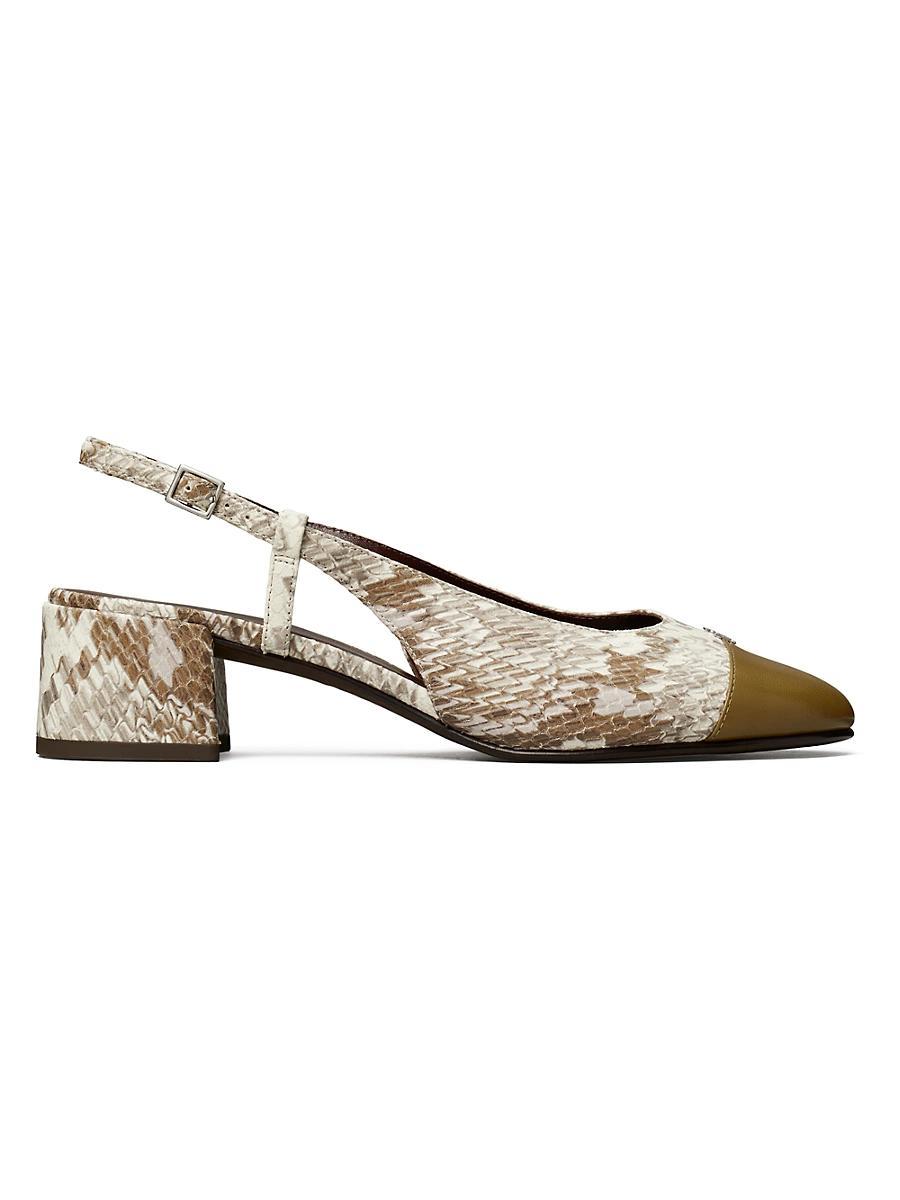 Tory Burch Womens Cap Toe Slingback Pumps Product Image