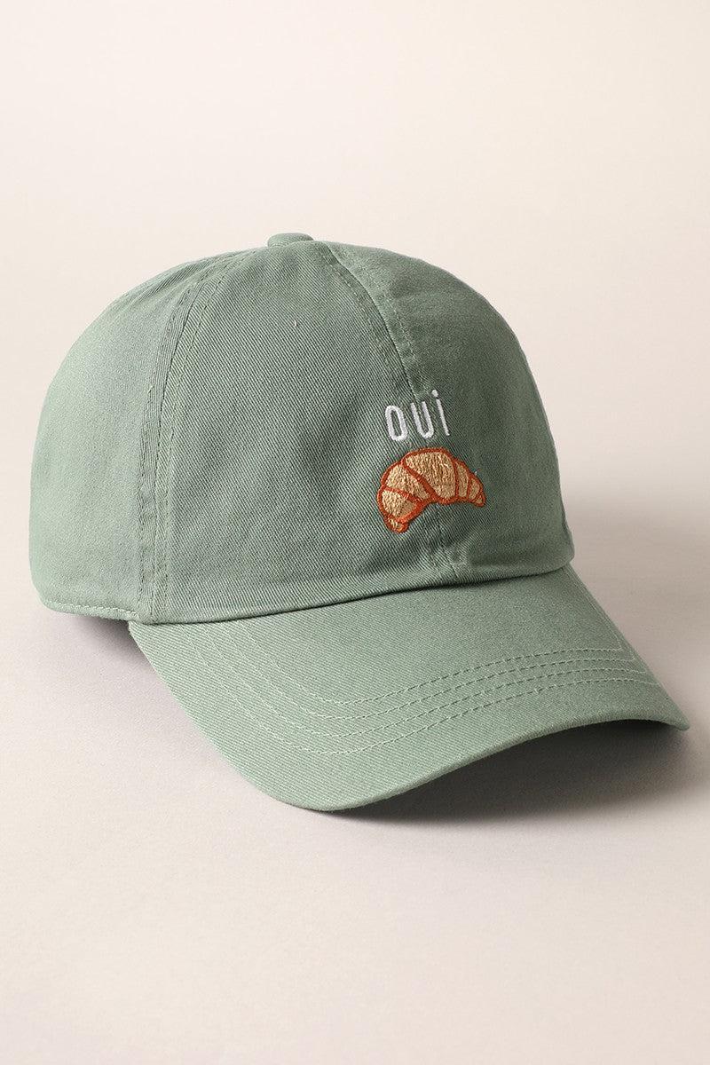 Oui Croissant Baseball Cap Product Image