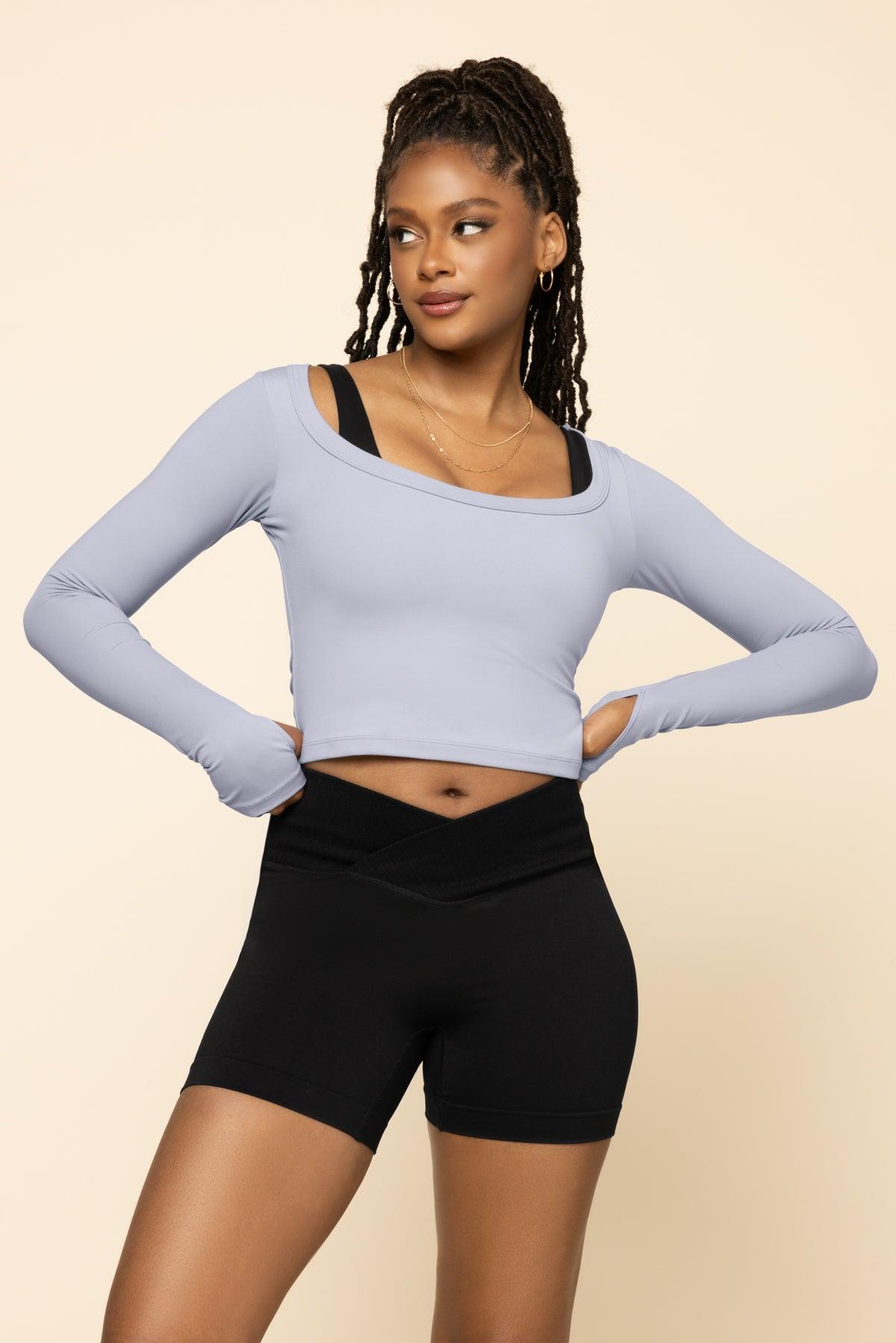 Your Favorite Long Sleeve Reversible Top - Digital Lavender Product Image