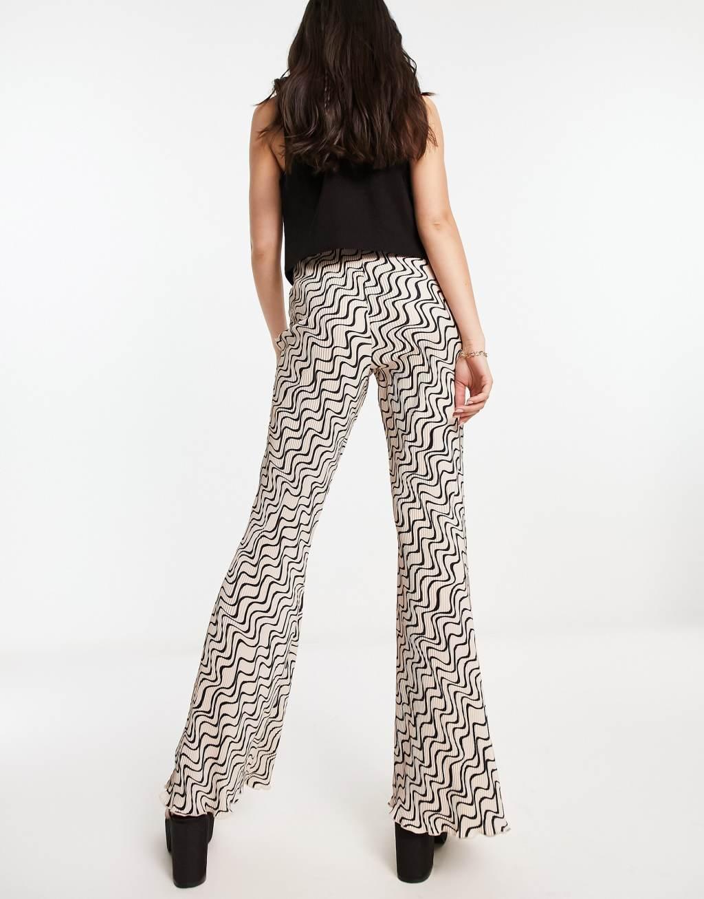 ASOS DESIGN plisse flare Product Image