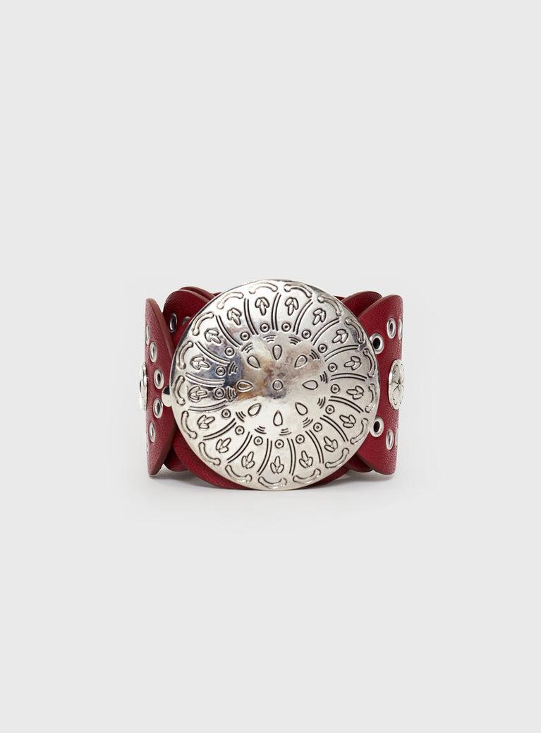 Karelle Belt Burgundy Product Image
