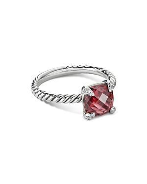 David Yurman Chatelaine Ring with Rhodalite Garnet and Diamonds Product Image