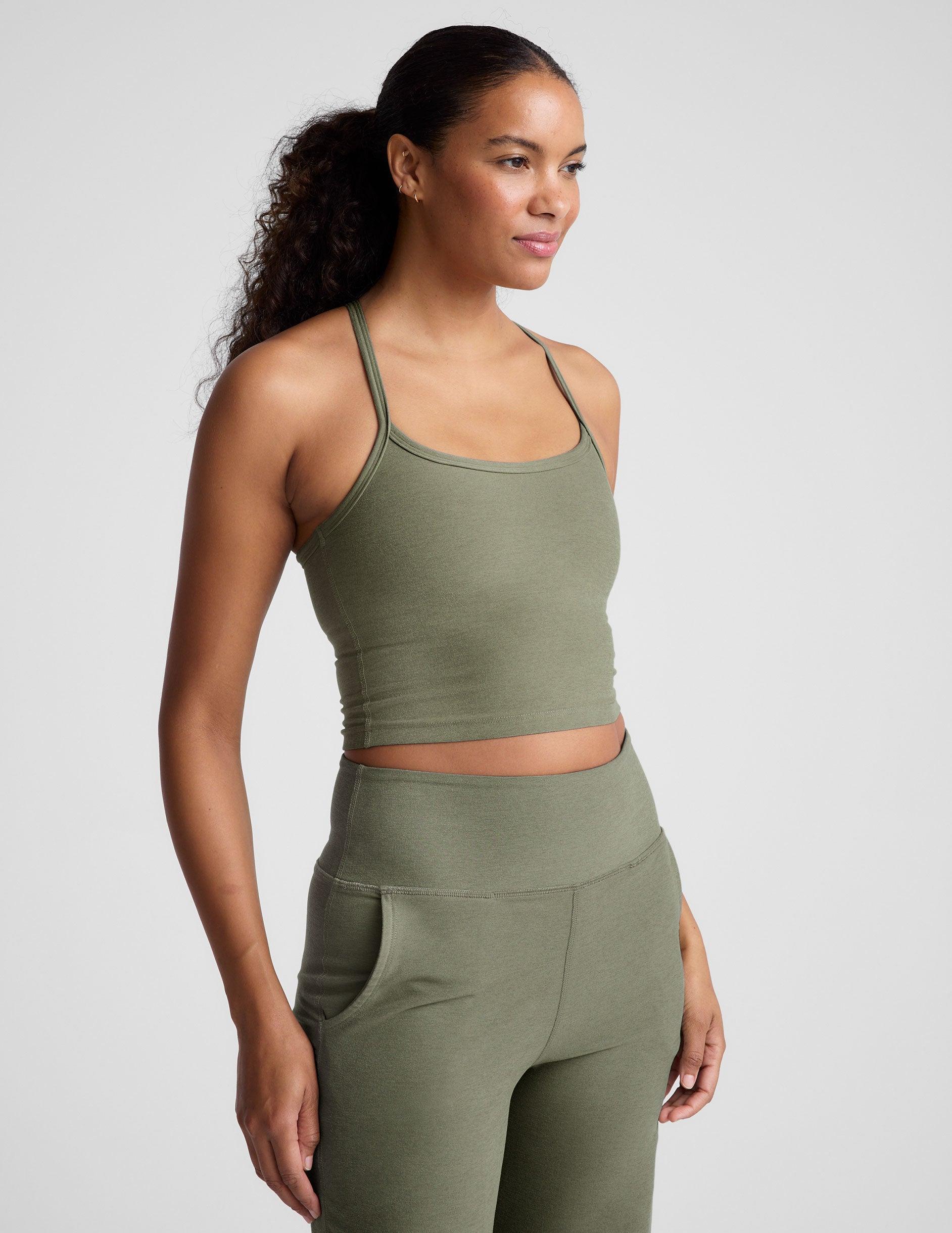 Spacedye Slim Racerback Cropped Tank Product Image