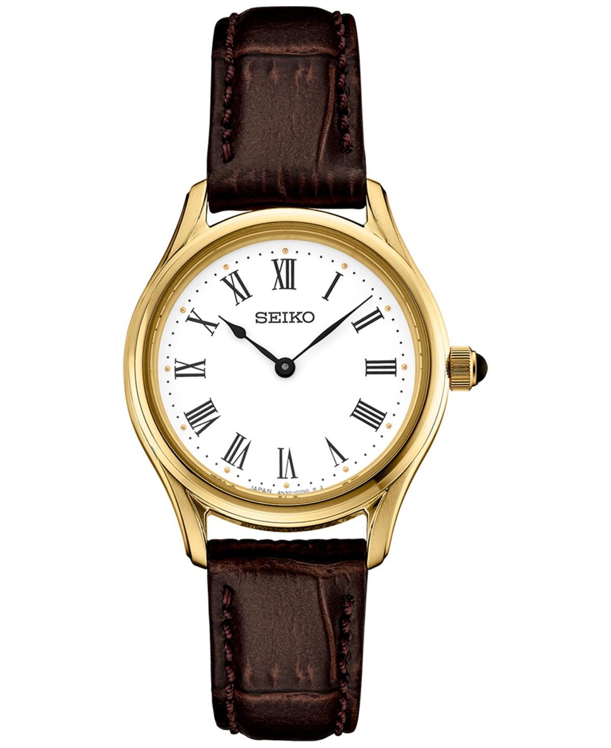 Seiko Essentials Womens White Dial Strap Watch - SWR072 Product Image