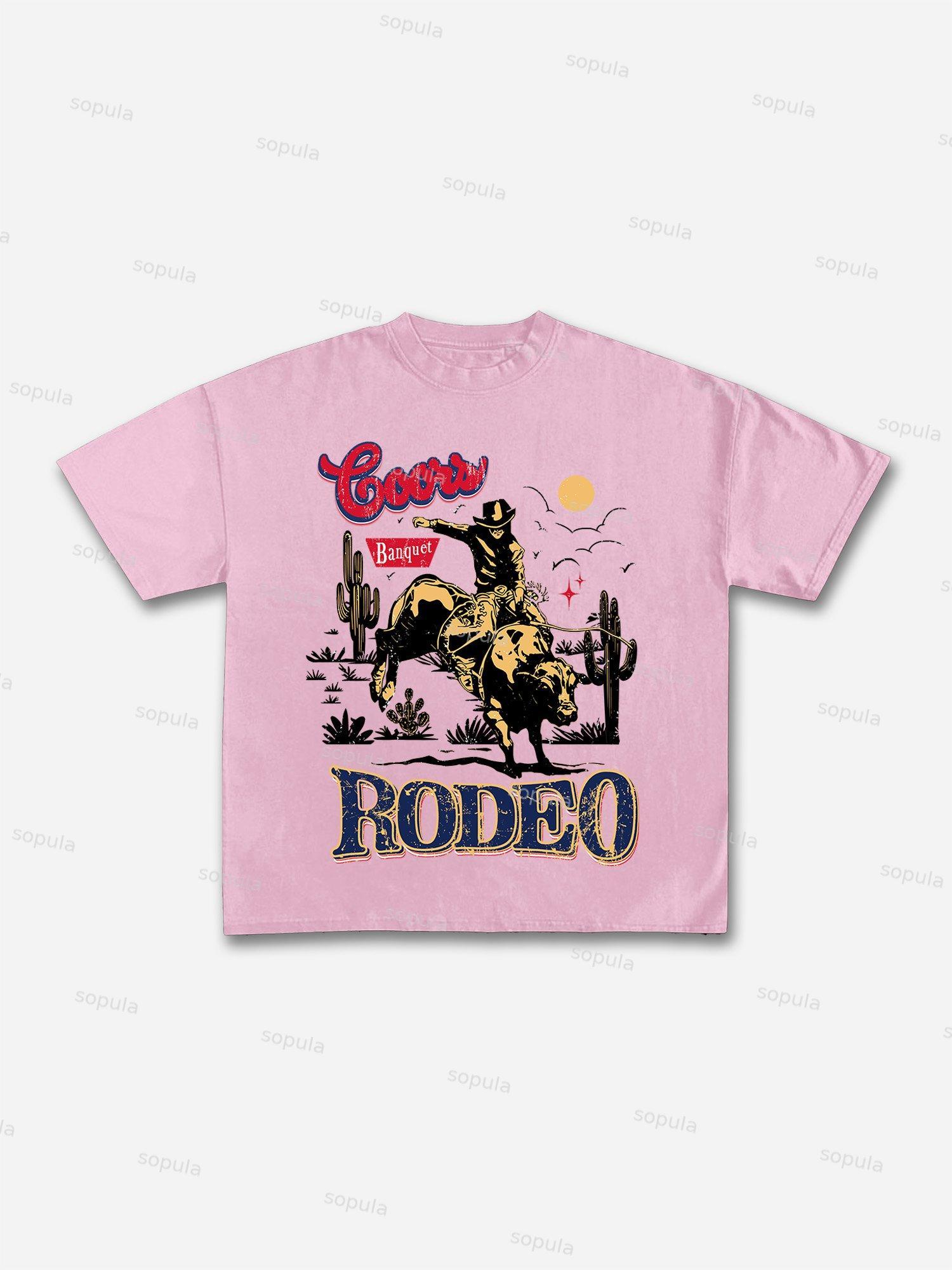 Coors Banquet Rodeo Classic Graphic Cotton T-shirt Product Image