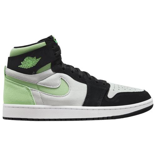 Jordan Mens Jordan AJ1 Zoom CMFT 2 - Mens Basketball Shoes White/Green/Black Product Image