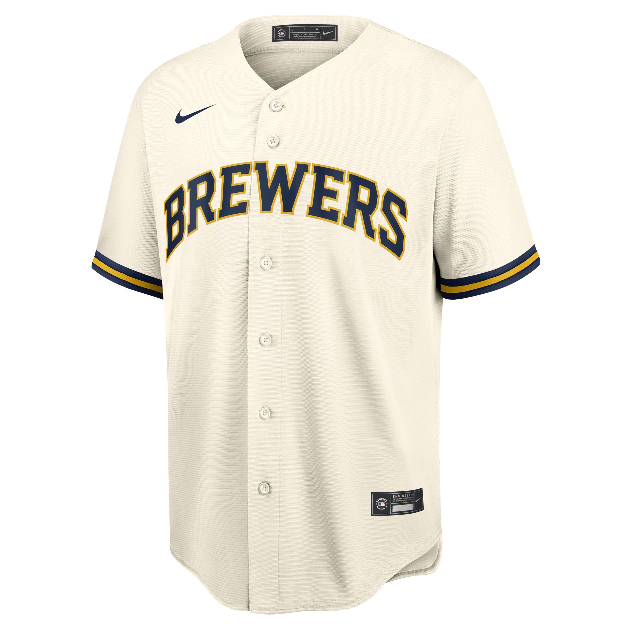 Nike Mens MLB Milwaukee Brewers (Christian Yelich) Replica Baseball Jersey Product Image
