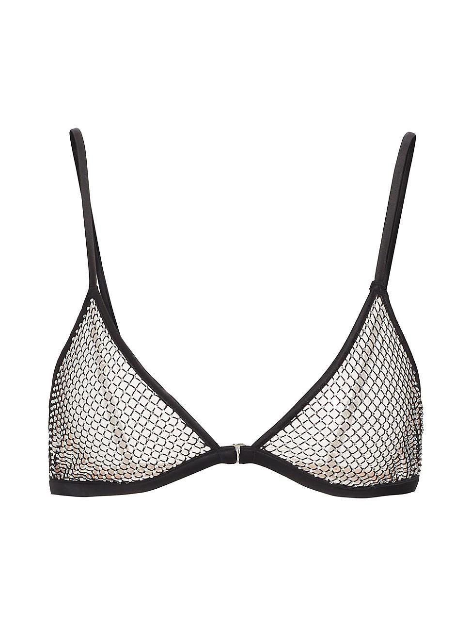 Rhinestone Fishnet Triangle Bra fleur du mal Product Image