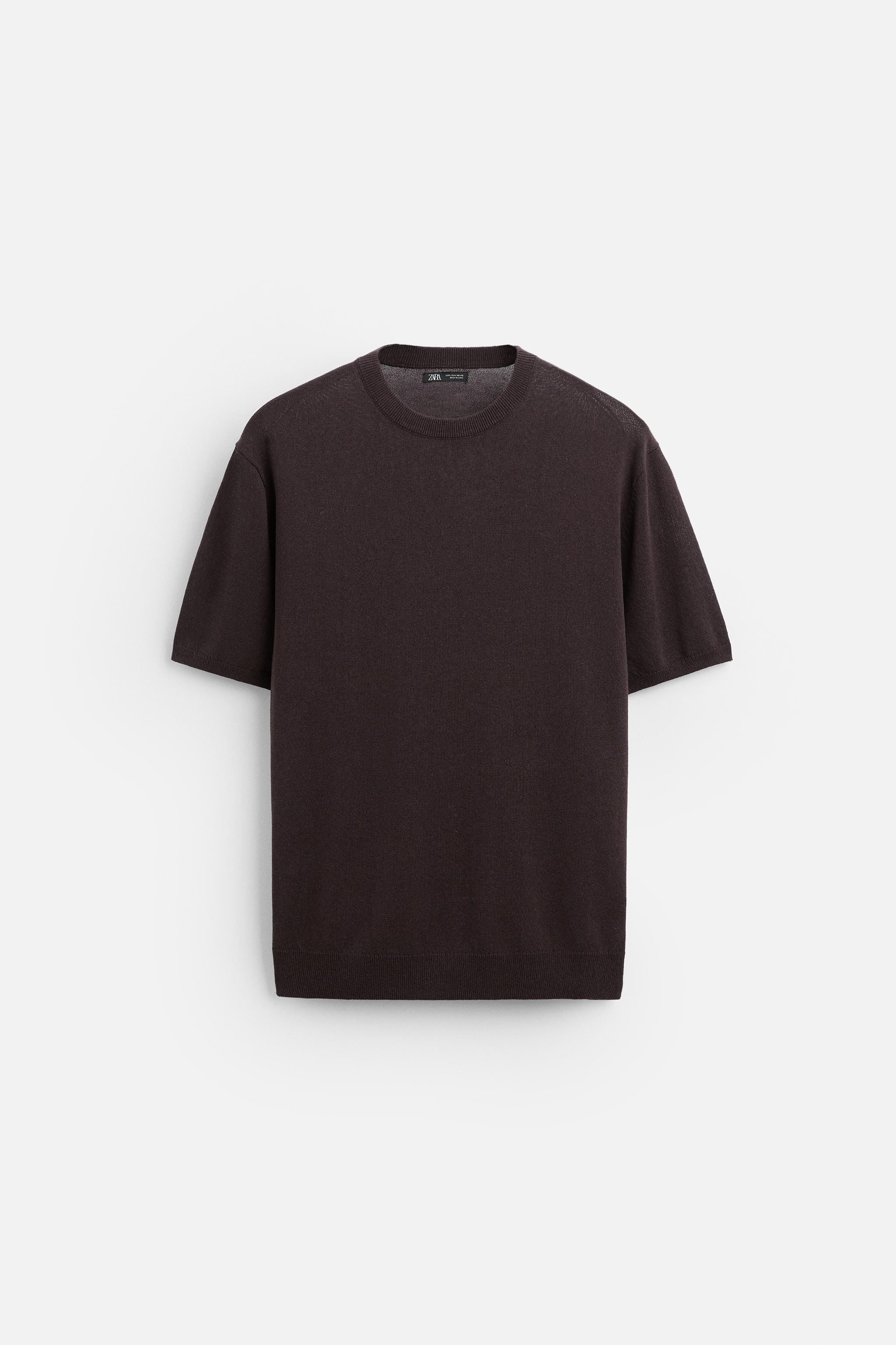 LYOCELL - LINEN KNIT T-SHIRT Product Image