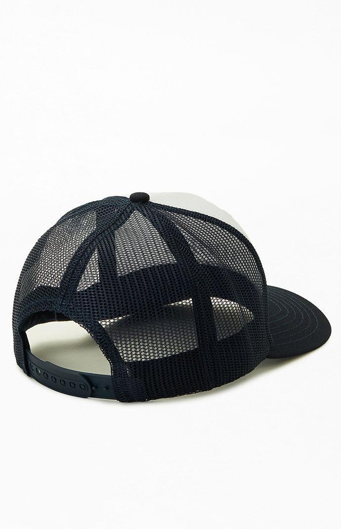 J'Adore Surfers Trucker Hat in White/Blue Product Image