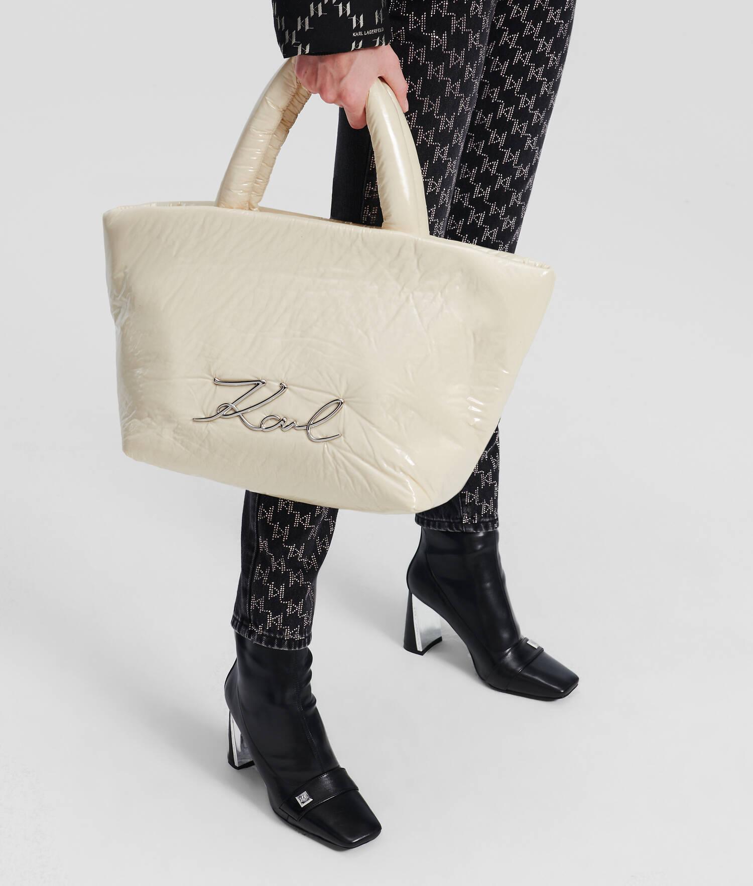 K/SIGNATURE SOFT MEDIUM TOTE BAG Product Image