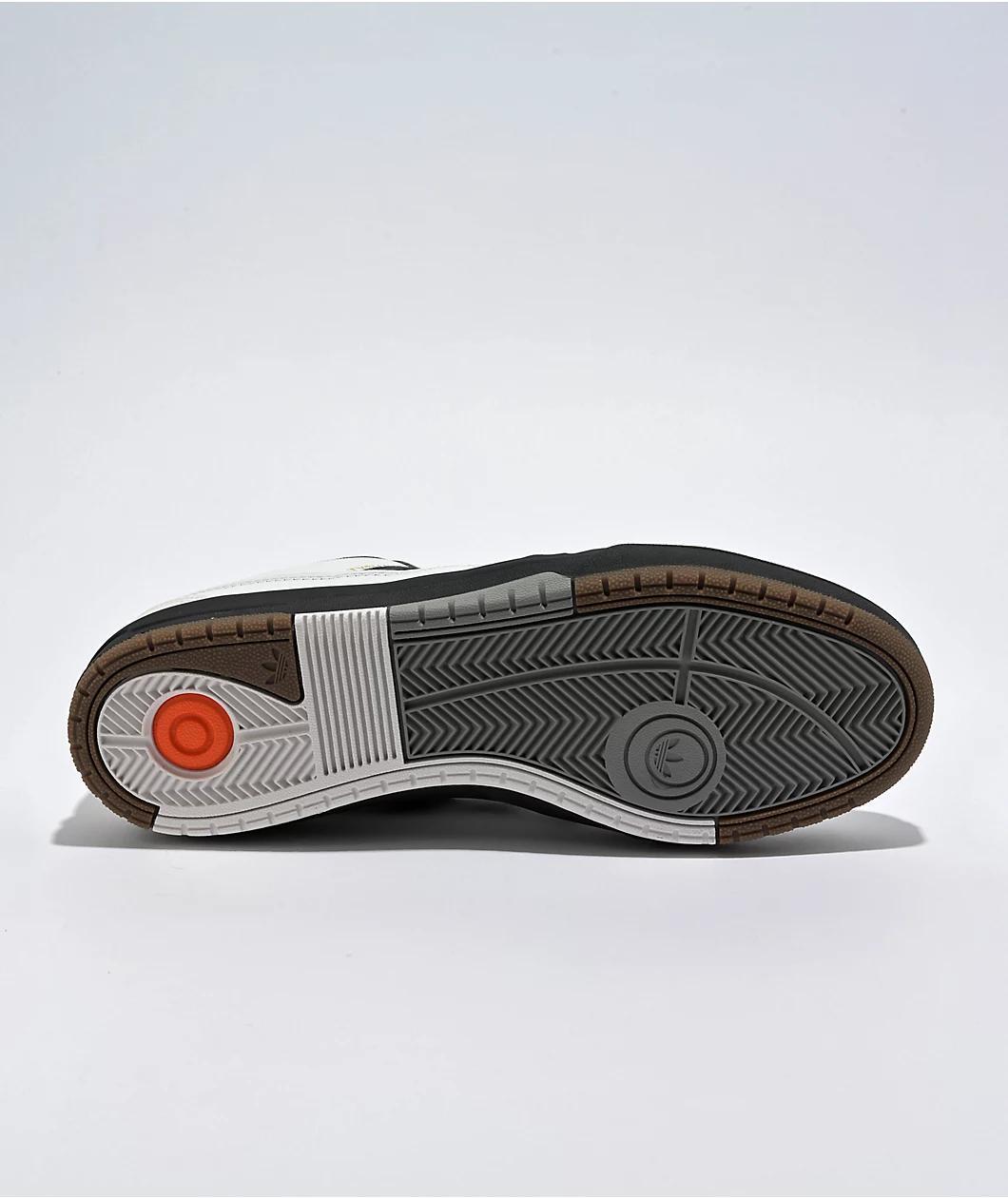 adidas Tyshawn II Crystal White & Core Black Skate Shoes Product Image