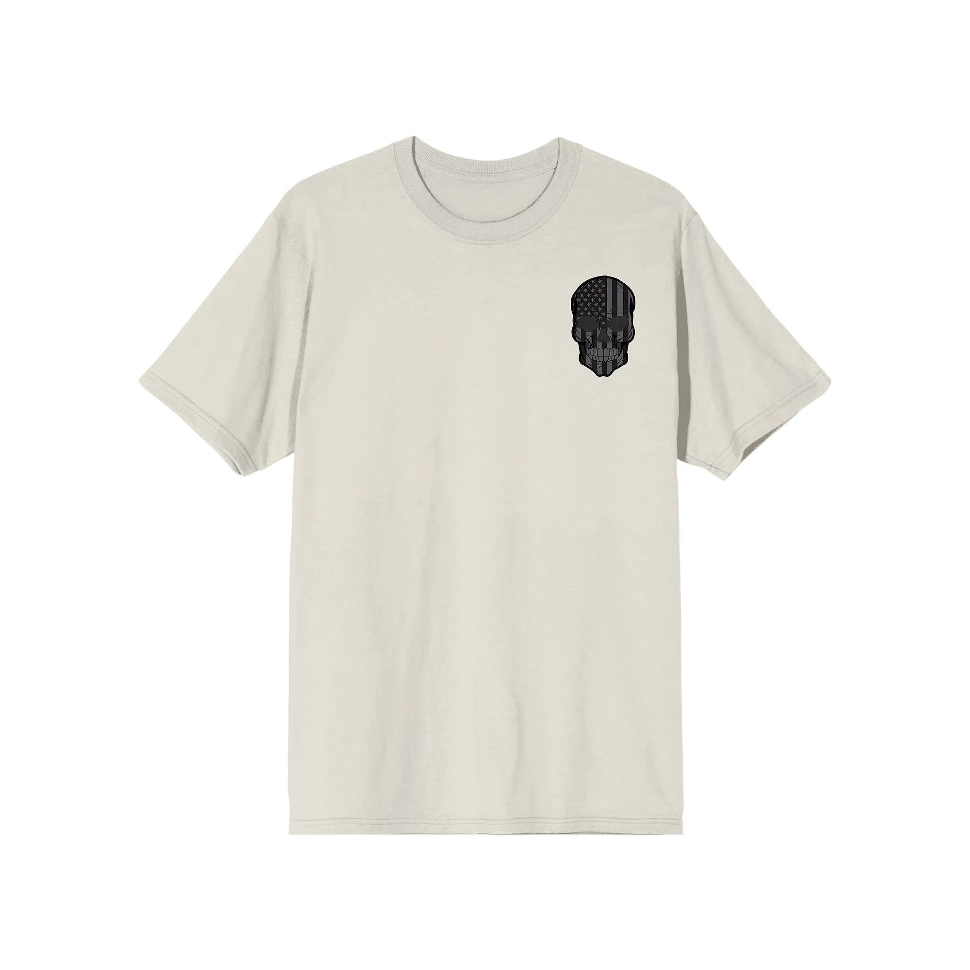 Men's Skull Graphic Tee, Size: Small, Off White Product Image