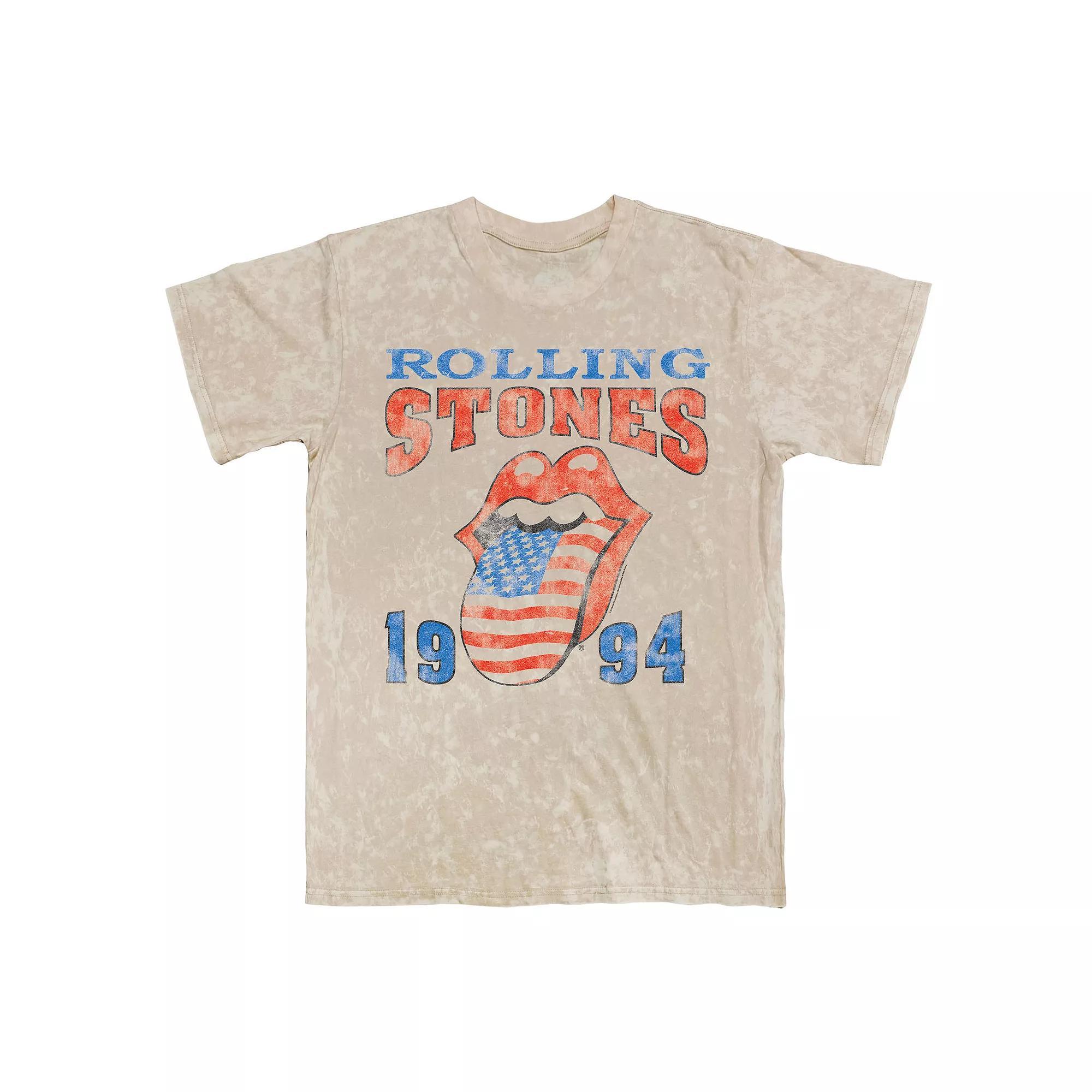 Men's Rolling Stones 1994 Bootleg Mineral Wash Graphic Tee, Size: Large, Natural Mineral Blue Product Image