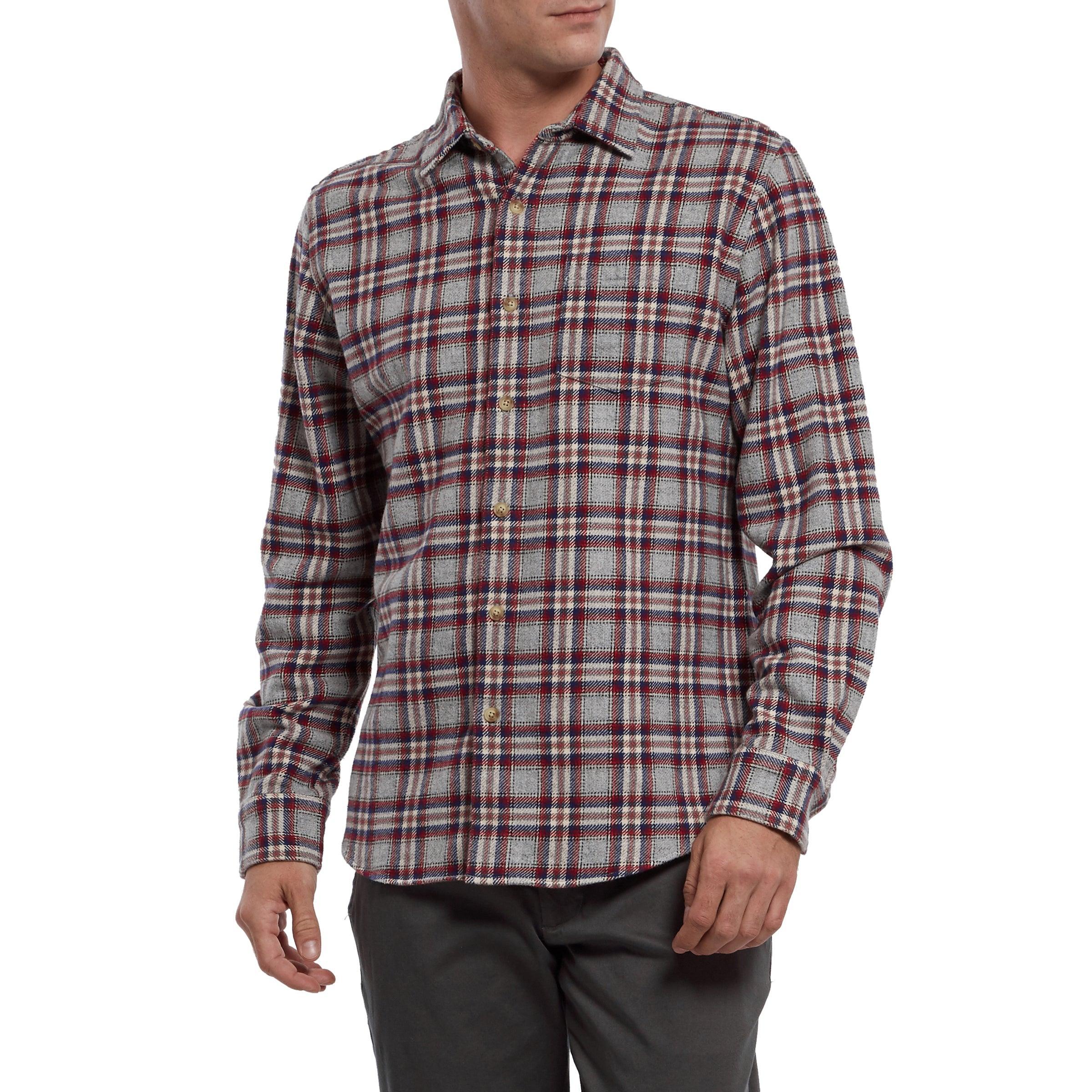 Milbank Heritage Flannel (Special Edition) - Gray Red Plaid (Final Sale)* Product Image