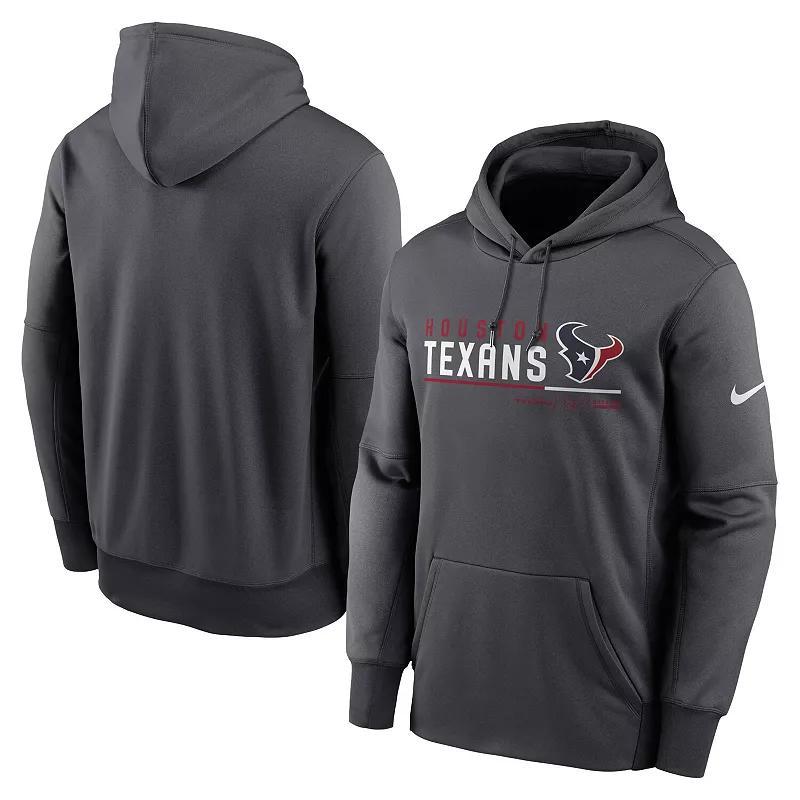 Men's Nike Anthracite Carolina Panthers Prime Logo Name Split Pullover Hoodie, Size: 3XL, Grey Product Image