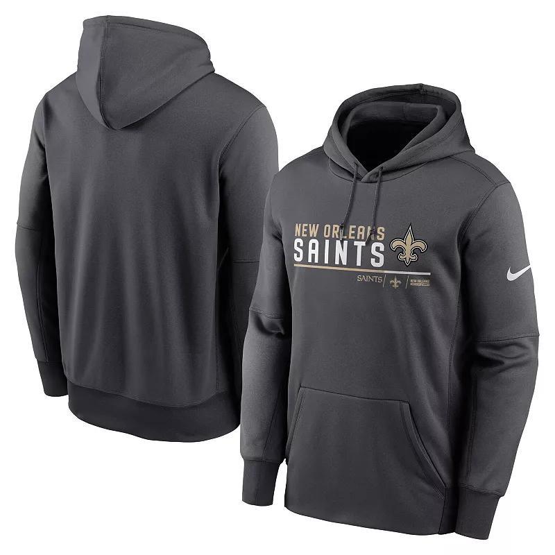 Men's Nike Black New Orleans Saints RFLCTV Chevron Pullover Hoodie, Size: Medium Product Image