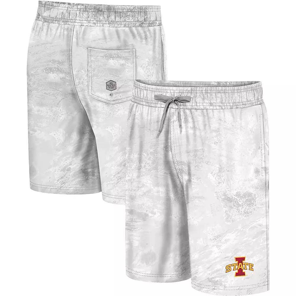 Men's Colosseum White Iowa State Cyclones Realtree Aspect Ohana Swim Shorts, Size: Large Product Image