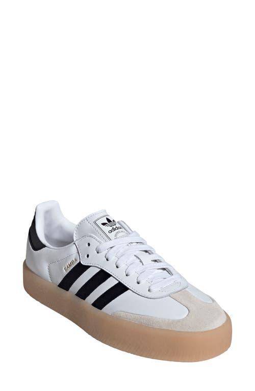 adidas Womens Originals Sambae - Soccer Shoes White/Core Black/Gum Product Image