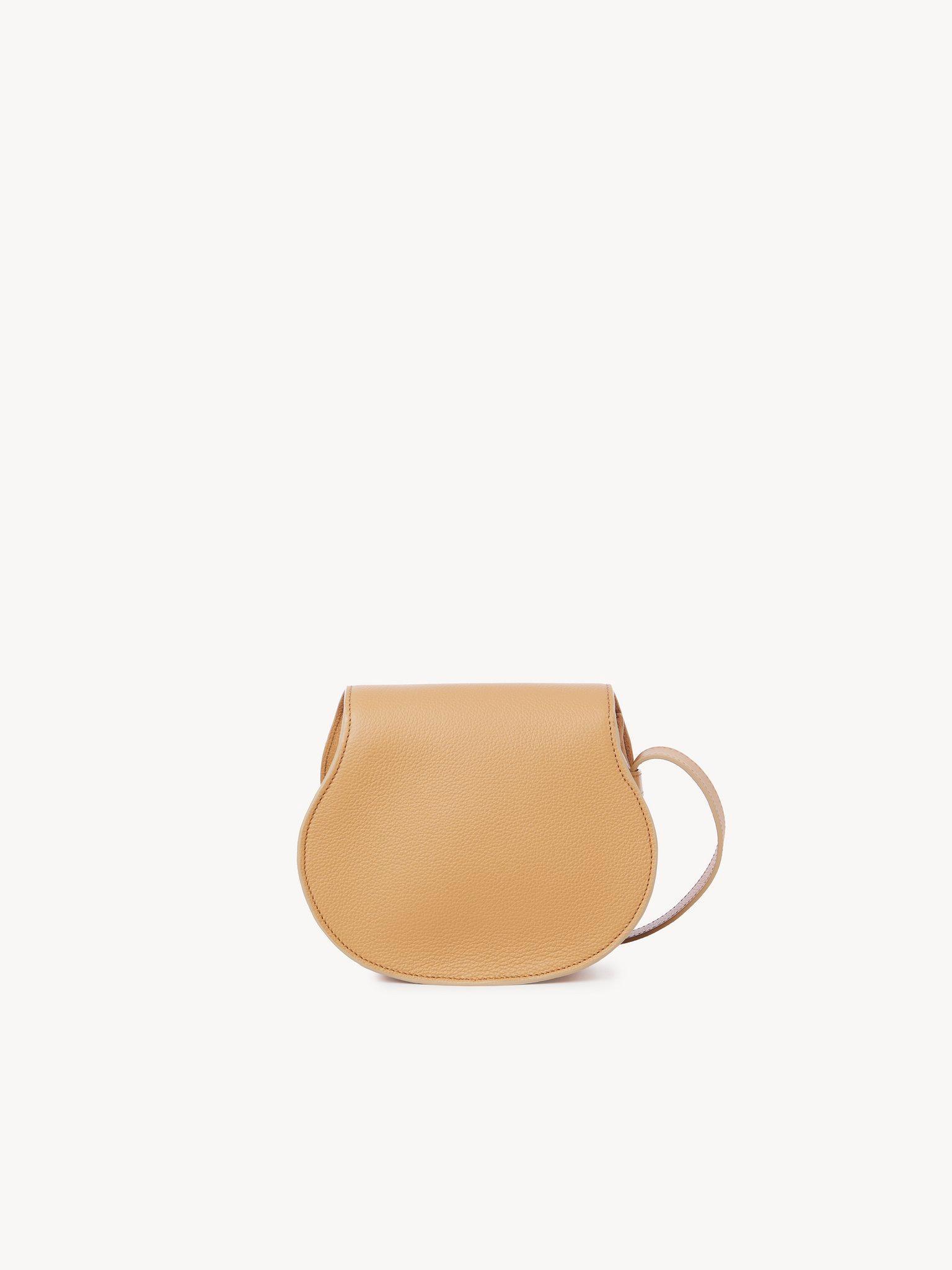 Small Marcie saddle bag in grained leather Product Image
