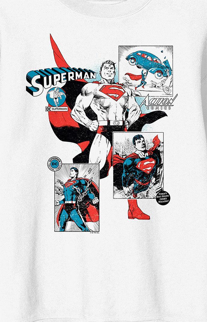 Mens Superman 90th Anniversary Long Sleeve Graphic Tee Product Image
