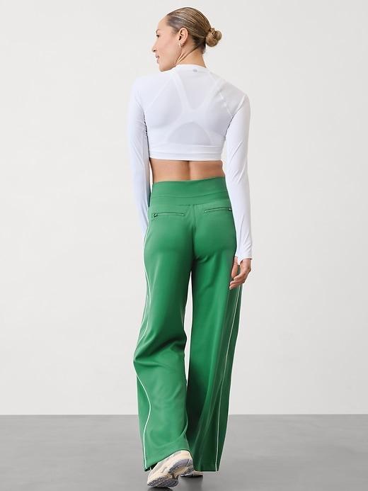 Venice High Rise Track Stripe Wide Leg Pant Product Image