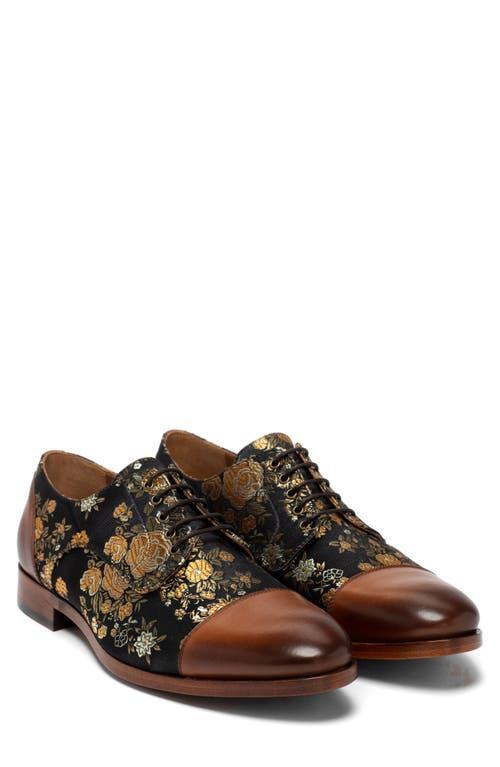 Taft Mens Jack Floral Printed Jacquard Calfskin Oxfords Product Image