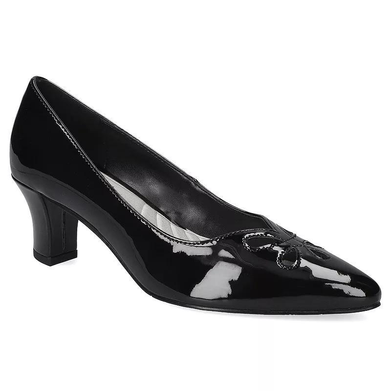 Easy Street Pat Women's Comfort Pumps, Size: 9 Wide, Black Patent Product Image