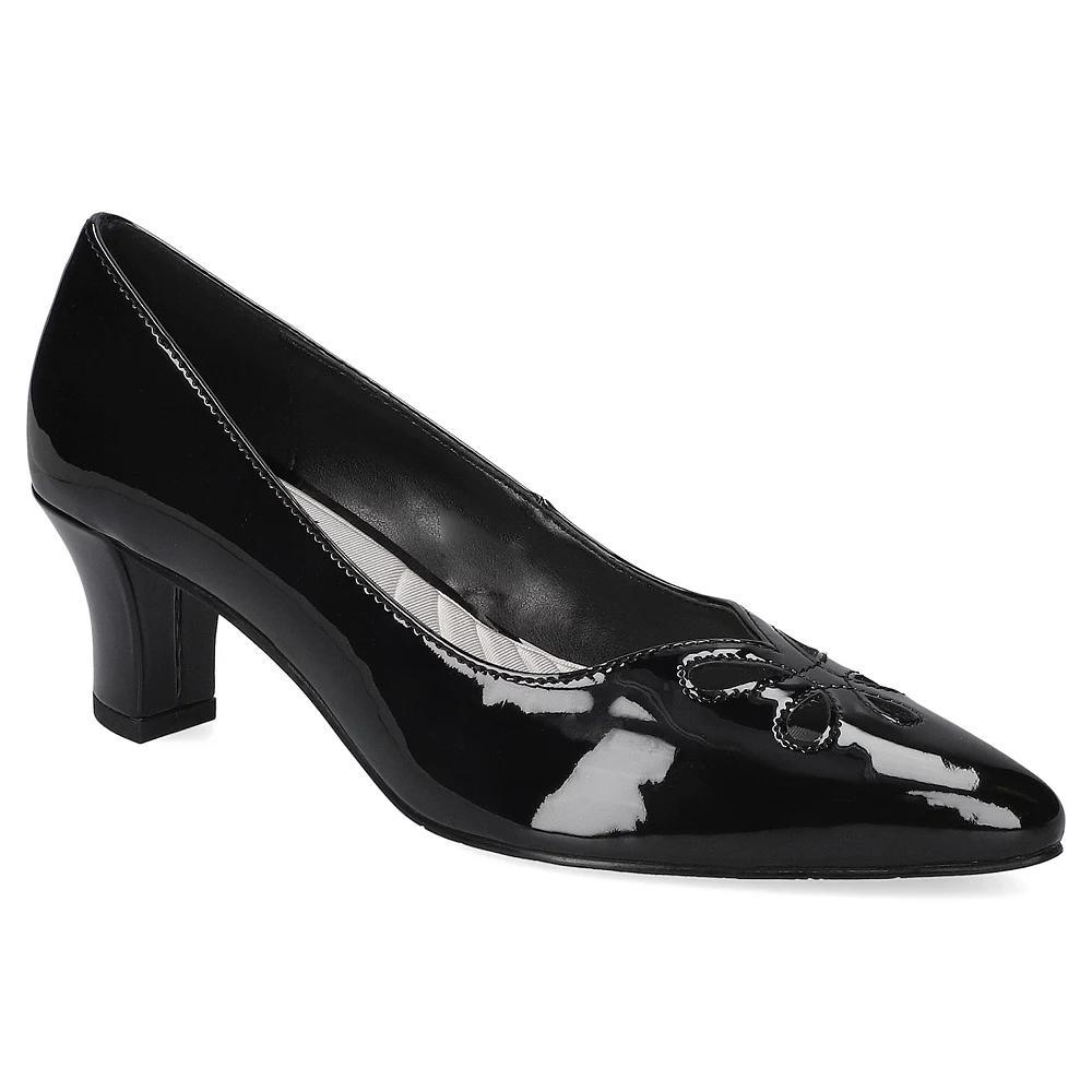 Easy Street Pat Women's Comfort Pumps, Size: 9 Wide, Black Patent Product Image
