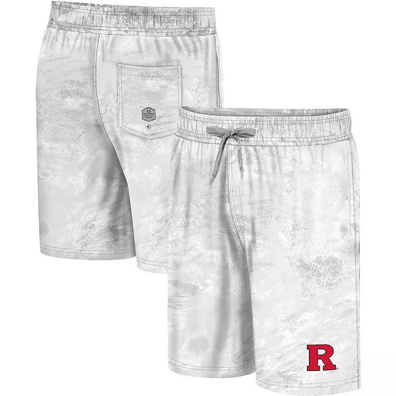 Men's Colosseum White Iowa State Cyclones Realtree Aspect Ohana Swim Shorts, Size: Large Product Image