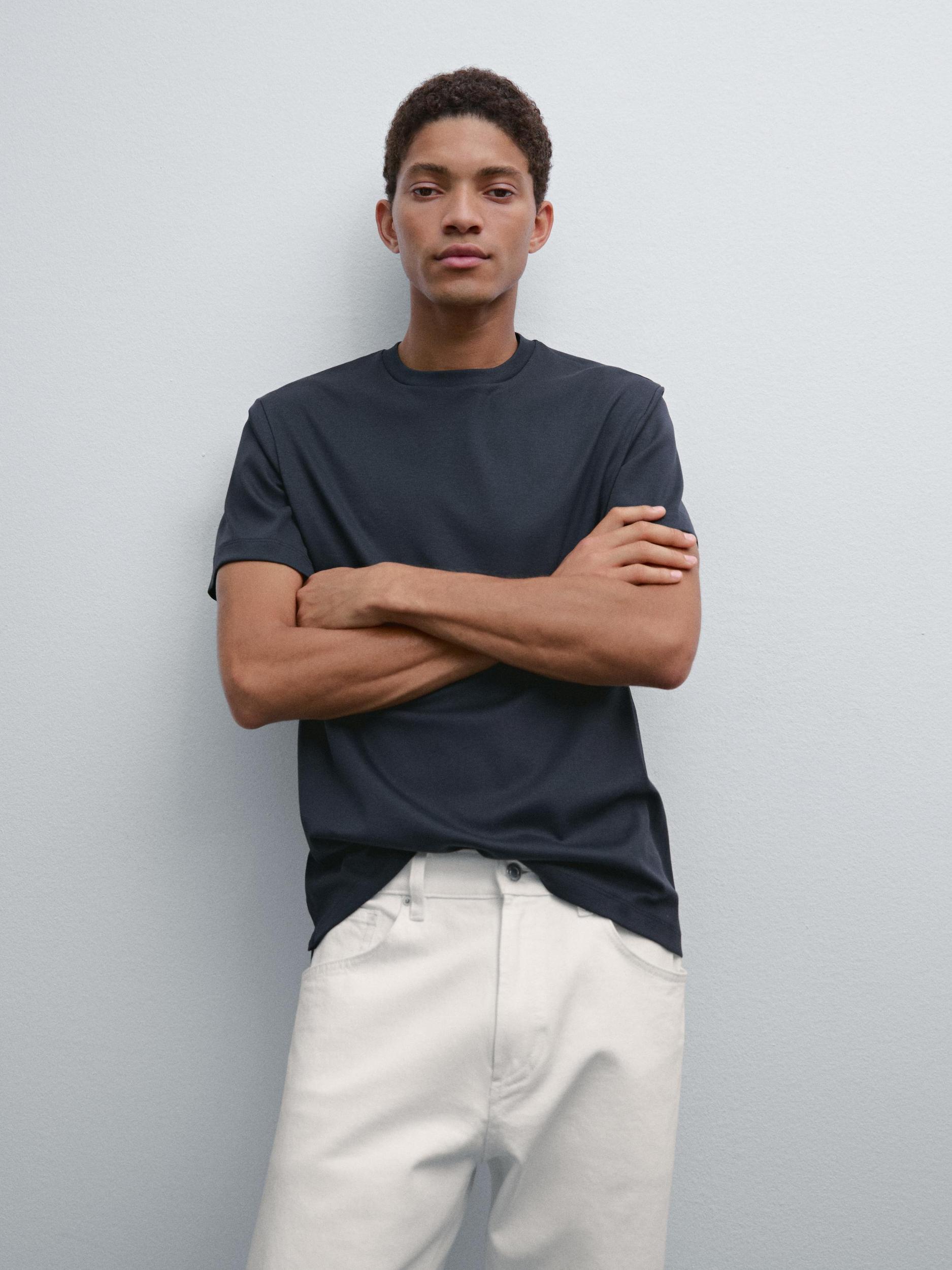 100% mercerised cotton T-shirt Product Image
