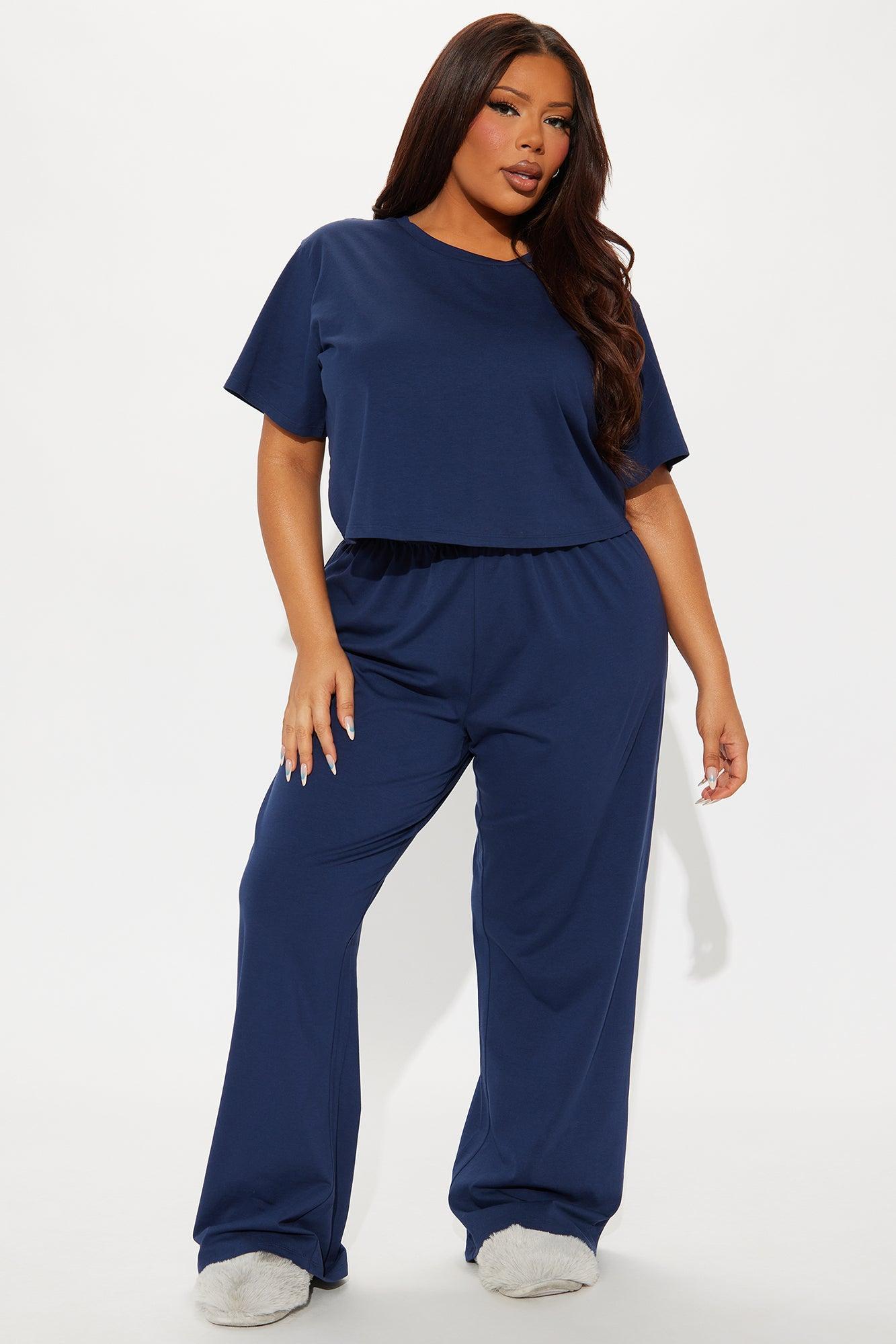 FN Mood PJ Pant Set - Navy Product Image