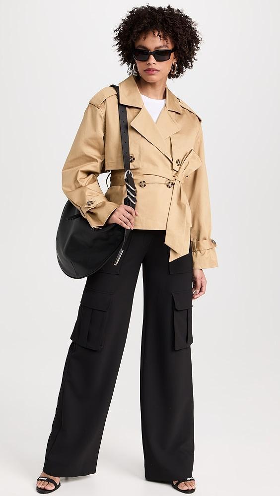 Favorite Daughter The Cropped Charles Trench Coat | Shopbop Product Image