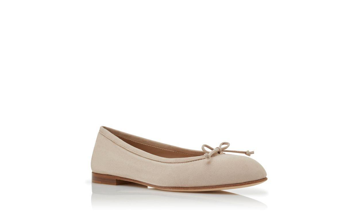 VERALLI Light Beige Suede Ballerina Flats Product Image
