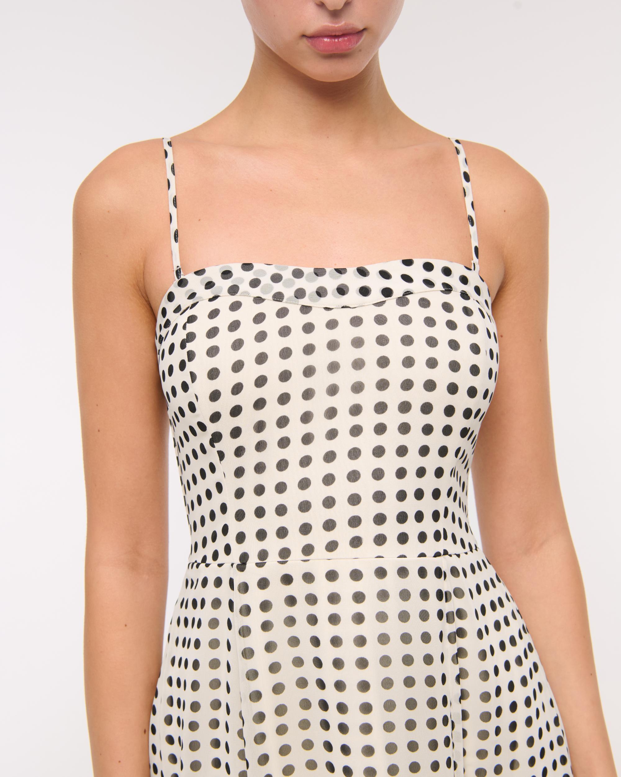 The A&F Camille Strapless Godet Midi Dress Product Image