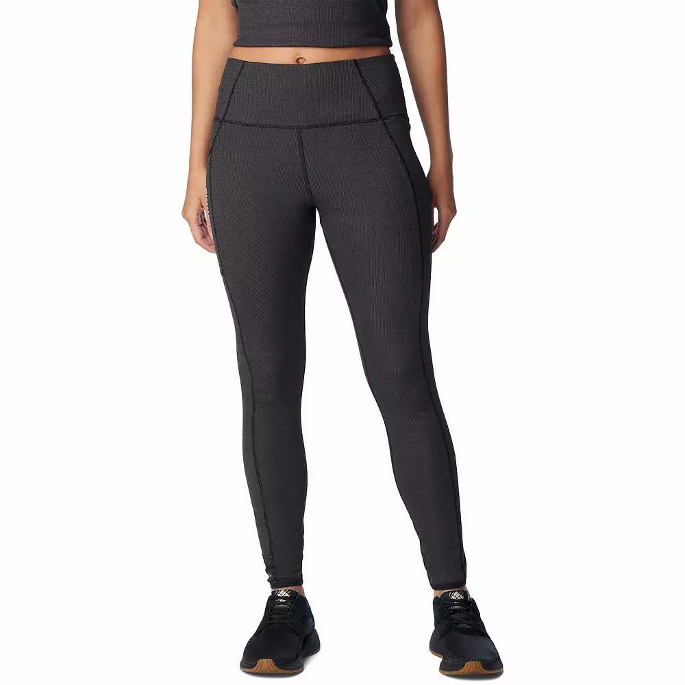 Womens Columbia Move Leggings Black Grey Product Image